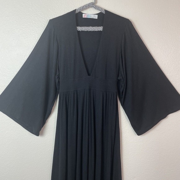 Free People FP Beach Endless Summer Noon Walking Maxi Dress Black XS - Picture 3 of 15